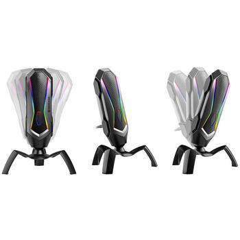 Tracer Spider RGB микрофон TRAMIC46853, 1.7m, 45dB, 2200Ω, 3.5mm аудио разъем, USB Type-A, 360 градусов поворот (TRAMIC46853)