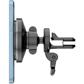 Tellur Беспроводное зарядное устройство TLL151431, 5V/9V/12V 2A, 15W, USB-C, совместимо с MagSafe, крепление на вентиляцию (TLL151431)