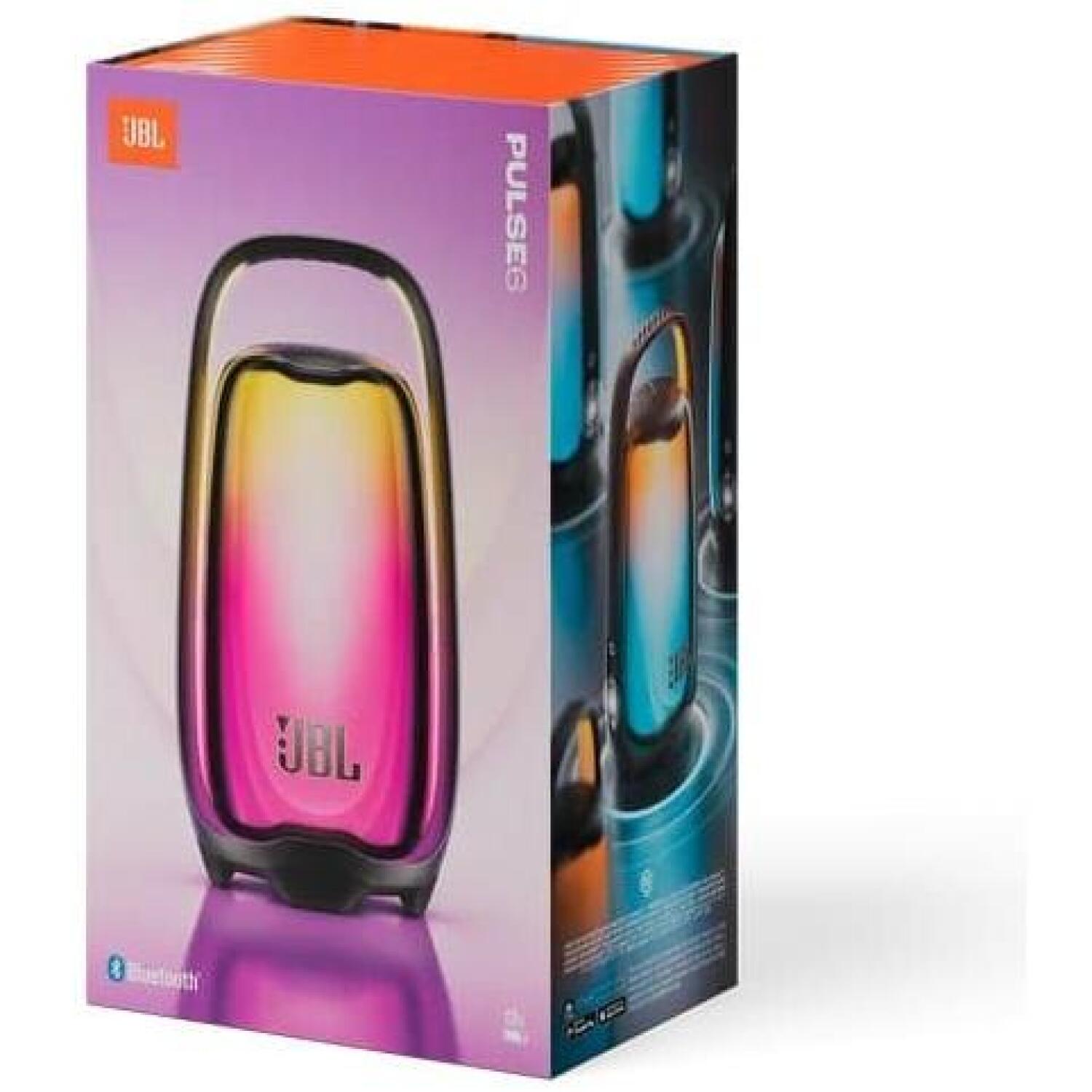 JBL портативная колонка JBLPULSE6BLK, 30Вт, 42-20000Гц, 80дБ, 4722мАч, 12ч, Bluetooth 6.0, USB, LED подсветка, черная (JBLPULSE6BLK)
