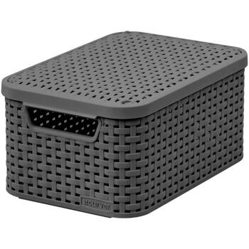 Коробка с крышкой Style S Curver 0803617308 29,1x19,8x14,2cм темно-серая (0803617308)
