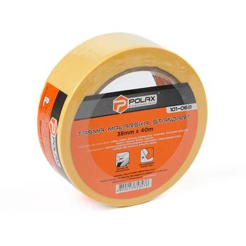 Papīra līmlente, dzeltena 38mm х 40m , Polax (101-068)