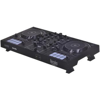 Hercules DJ контроллер DJControl Inpulse 500 4780909, 2 канала, 24 бита, USB подключение, встроенные динамики, выход для наушников (4780909)