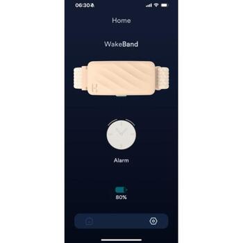 Homedics Будильник SS-WB100CE-WW, кремовый, 9 режимов вибрации, аккумулятор, регулируемый ремешок (SS-WB100CE-WW)