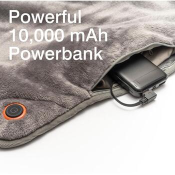 Bodi-Tek Обогреваемый плед BT-BLHT-EU/1.0, 130 x 160cm, супер мягкая ткань, 3 режима температуры, беспроводной, 5,5ч работы (BT-BLHT-EU/1.0)