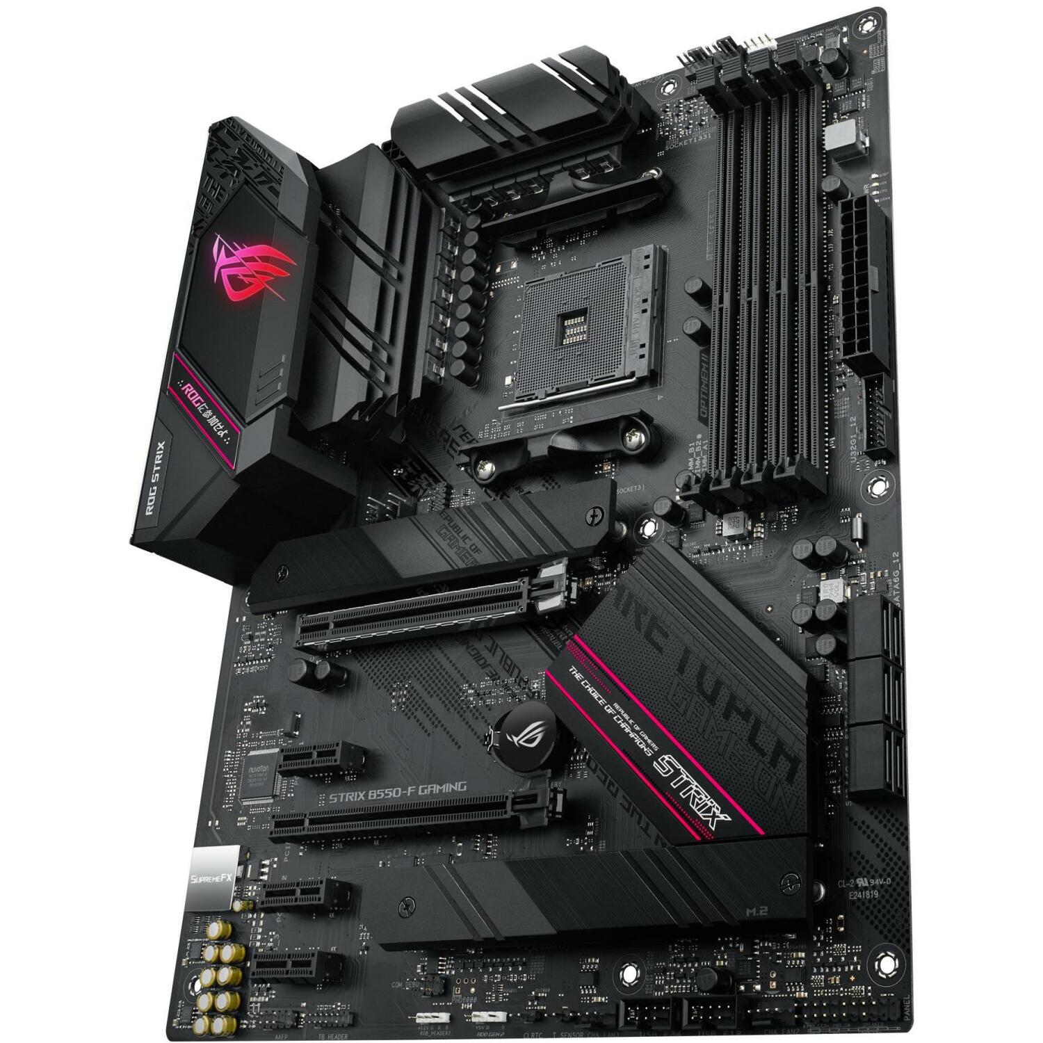 Asus Компьютерные компоненты ROGSTRIXB550-FGAMING AM4, PCIe 4.0, 128 ГБ DDR4, 2 M.2, 7 PCI, 2.5 Gb Ethernet, 7.1 аудио (ROGSTRIXB550-FGAMING)