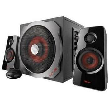 Trust GXT 38 2.1 акустическая система 19023 120 Вт, 60 Вт RMS, деревянный сабвуфер, 4-в-1, разъем для наушников (19023)