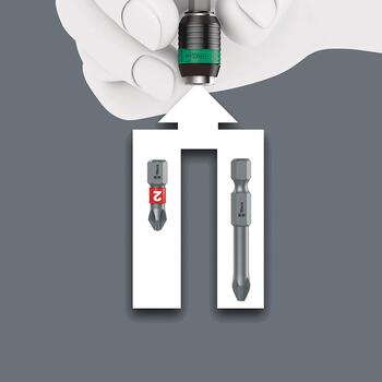 Набор насадок с ручкой Kraftform Kompakt 400 RA Set 1 (17 шт.) 05023471001 WERA (05023471001)