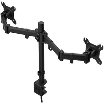 Endorfy мониторы, EY8F003, поддержка 2 экранов, 2 x 8 кг, 13-27 дюймов, VESA 75 x 75 мм, 100 x 100 мм, черный (EY8F003)