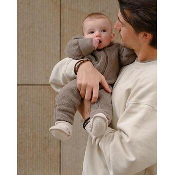 Lodger Teddy тапочки SLT 599_6-12, 6-12M, 100% полиэстер, Velcro, нескользящая подошва, песочный цвет (SLT 599_6-12)