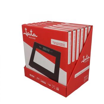 Jata Svari 290N, 150 kg, 100 g, LCD, automātiskā izslēgšanās, 4 sensori, CR2032, melna krāsa (290N)