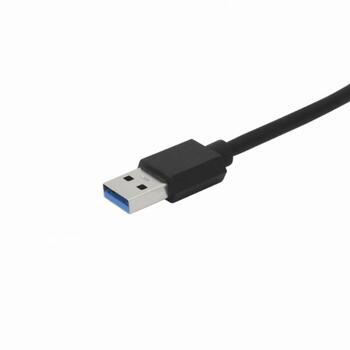 Sbox USB centrmezgls H-504, 4 porti, 5 Gbps, USB 3.0, 5V USB, ABS plastmasa, melna (H-504)