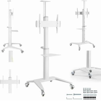 Gembird TVS-70T-02-W, 37-70'', VESA 600x400mm, регулируемая подставка, 2157mm глубина, 890mm ширина, 760mm высота (TVS-70T-02-W)