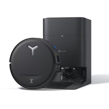 Ecovacs робот-пылесос DEEBOT T80S OMNI BLACK, 24800 Па, 6400 мАч, влажная и сухая уборка, Wi-Fi, черный (T80S OMNI BLACK)