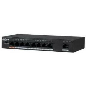 Dahua DH-PFS3009-8ET1GT-96-V2 коммутатор 8 портов, 8 PoE, 1000 Мбит/с, 48-57 В, 1.8 Гбит/с, 2000 MAC адресов, настенное крепление (DH-PFS3009-8ET1GT-96-V2)