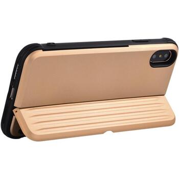 Devia чехол H-Card для iPhone XS/X(5.8) 102010435023, 5.8'', золотой, 360° защита, TPU + ПК, слот для карт (102010435023)