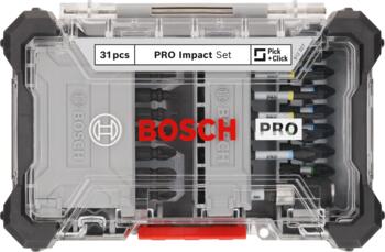 PRO Impact skrūvgriežu uzgaļu komplekts, 31 daļa, izturīgs tērauds, kods 2608521U71, BOSCH (2608521U71)