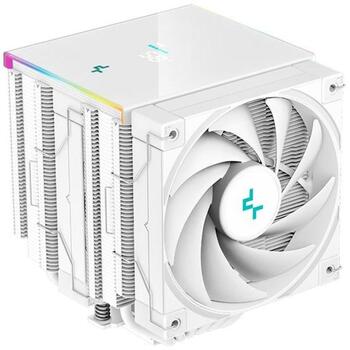 Deepcool procesora dzesētājs AK620 DIGITAL WH R-AK620-WHADMN-G, 68.99 cfm, 2 ventilatori, PWM atbalsts, 6 siltuma caurules (R-AK620-WHADMN-G)