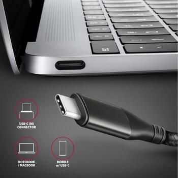 Axagon USB-C к HDMI кабель RVC-HI2MC, 1.8m, 4K/60Hz HDR10, USB Type-C, HDMI 2.1a, 70g, 48x21x10mm (RVC-HI2MC)
