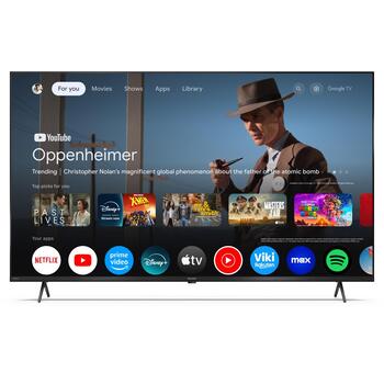 Sharp 55HP5265E televizors, 139,7 cm, 3840 x 2160, 4K UHD, HDR10, Dolby Vision, Dolby Atmos, Wi-Fi, melns (55HP5265E)