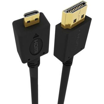Gembird HDMI kabelis 1.8m CC-HDMID-6, HDMI Type A, HDMI Type D, zelta kontakts, melns (CC-HDMID-6)
