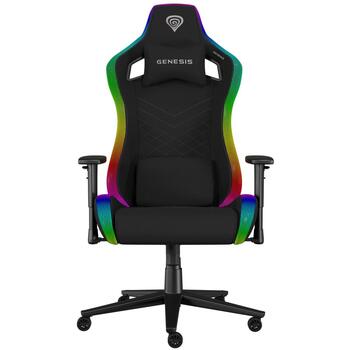 Genesis Trit 660 RGB NFG-2247, spēļu krēsls, 129-136cm, 150kg, 60mm, ergonomisks, atmiņas putas, audums, RGB apgaismojums (NFG-2247)
