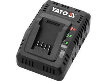 Yato akumulatora lādētājs YT-828498, 18V, 2.2A, Li-Ion, 200-240V, 50/60Hz, uzlādes indikators, IPX0, II klase (YT-828498)