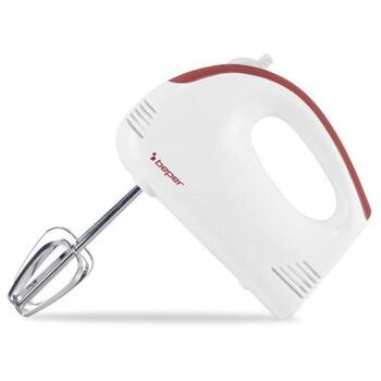 Beper Миксер P102SBA110, 200 Вт, 5 скоростей, насадки из нержавеющей стали, резиновая ручка, моющиеся насадки (P102SBA110)