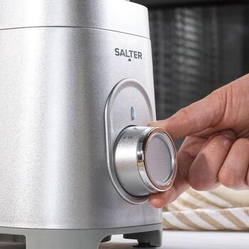 Salter Стеклянный блендер EK5531MMSVDE, 1,5л, 600Вт, 2 скорости, ножи из нержавеющей стали, съемный сосуд (EK5531MMSVDE)