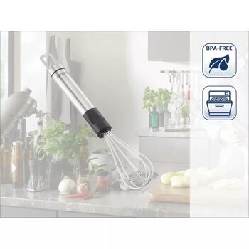 Leifheit Olu putotājs mini ProLine 103030, nerūsējošais tērauds, melna plastmasa, cilpiņa pakarināšanai (103030)