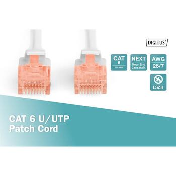 Digitus сетевой кабель DK-1617-050, CAT 6, UTP, 5 м, серый, RJ-45 male, 8 проводов, AWG 26/7, без галогенов, защита от зацепов (DK-1617-050)