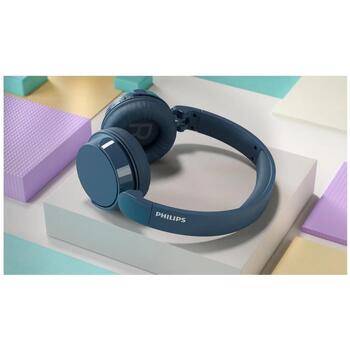 Philips Наушники TAH4209BL/00, 55ч, 32Ω, 112дБ, Bluetooth 5.3, USB-C, 20Гц-20000Гц, шумоподавление, складные (TAH4209BL/00)