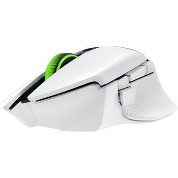 Razer spēļu pele Basilisk V3 X HyperSpeed RZ01-04870300-R3G1, 18000 dpi, 7 pogas, optiskā, bezvadu, Bluetooth, USB, balta (RZ01-04870300-R3G1)