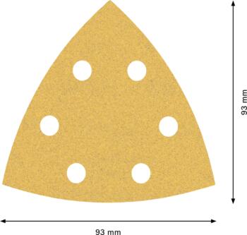 Delta slīppap.,kokam C470,G100,50gab., Delta slīpmašīnām EXPERT C470 SMILŠPAPĪRS, 2608900929, BOSCH (2608900929)