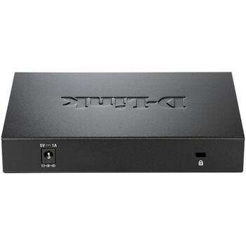 D-Link коммутатор DGS-108/E, 8x 10/100/1000 Mbps, L2, неуправляемый, 16 Gbit/s, металлический корпус, QoS, IGMP snooping (DGS-108/E)