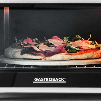 Gastroback Design Bistro печь 42814, 1500 Вт, 3 пиццы, 1 печь, 5 нагревательных элементов, 30 см, 26 л, цифровой таймер (42814)