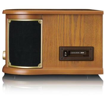 Lenco TCD-2551WD проигрыватель, 33/45/78 об/мин, 2x5 Вт, Bluetooth 5.0, AM/FM, CD, кассета, USB MP3, дерево (TCD-2551WD)