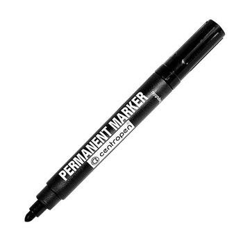 Marķieris, permanentais, apaļš, Ø2.5mm, melns 5 8566 0112 CENTROPEN (5 8566 0112)