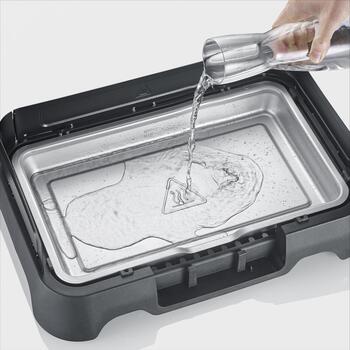 Severin Настольный гриль PG 008593, 2000W, черный, 1 позиция для гриля, регулируемый термостат, нескользящие ножки (PG 008593)