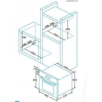 Edesa Духовка EOE-8030 P X 921270233, 65 L, 1, 1500 W, 3500 W, 10, A, 230 V, 16 A, 50 - 250 °C, Нержавеющая сталь, LED, Да, Да, Да (921270233)