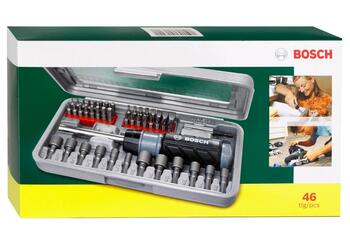 Uzgaļu komplekts, Titanium, 46Gab., 2607019504, BOSCH (2607019504)