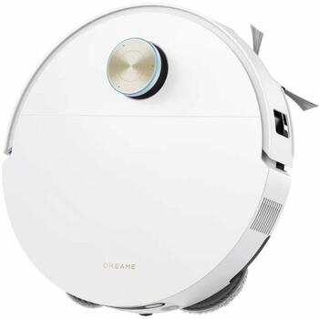 Dreame Пылесос-робот RLX86DE-WHITE, 4.7кг, HEPA фильтр, 35см, 7.9см, 180мин зарядка, 68дБ, 6400мАч, 3.2л контейнер для пыли (RLX86DE-WHITE)