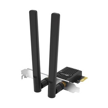 TP-Link Archer TX55E AX3000 Wi-Fi 6 Bluetooth 5.2 PCIe адаптер 2402 Mbps 574 Mbps Антенны Чёрный (ARCHERTX55E)