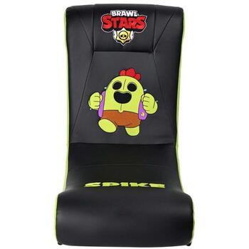 Subsonic Игровое кресло SA5729-BS1, 80см, 10кг, черный/зеленый, синтетическая кожа, функция качания (SA5729-BS1)
