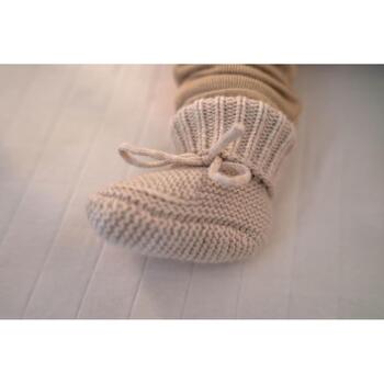 Lodger Slipper Folklore SLM 630_0-6, 0-6M, 100% мериносовая шерсть, песочный цвет, унисекс, осень/зима (SLM 630_0-6)