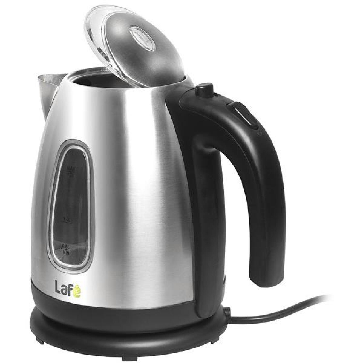 Lafe Электрический чайник CEG003 LAFCZA45008, 2200W, 1.7l, нержавеющая сталь, диск, автоматическое отключение, индикатор включения (LAFCZA45008)