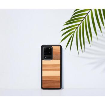 Man&Wood чехол M6711B, 6.9, совместим с Samsung Galaxy S20 Ultra, дерево, поликарбонат, С изображением (M6711B)