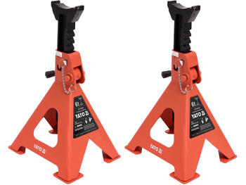 Yato Atbalsta statīvs YT-17312, 6t, 382-580mm, 258x285mm, 100x29mm, 2gab., ķepas tips, pretkorozijas pārklājums (YT-17312)