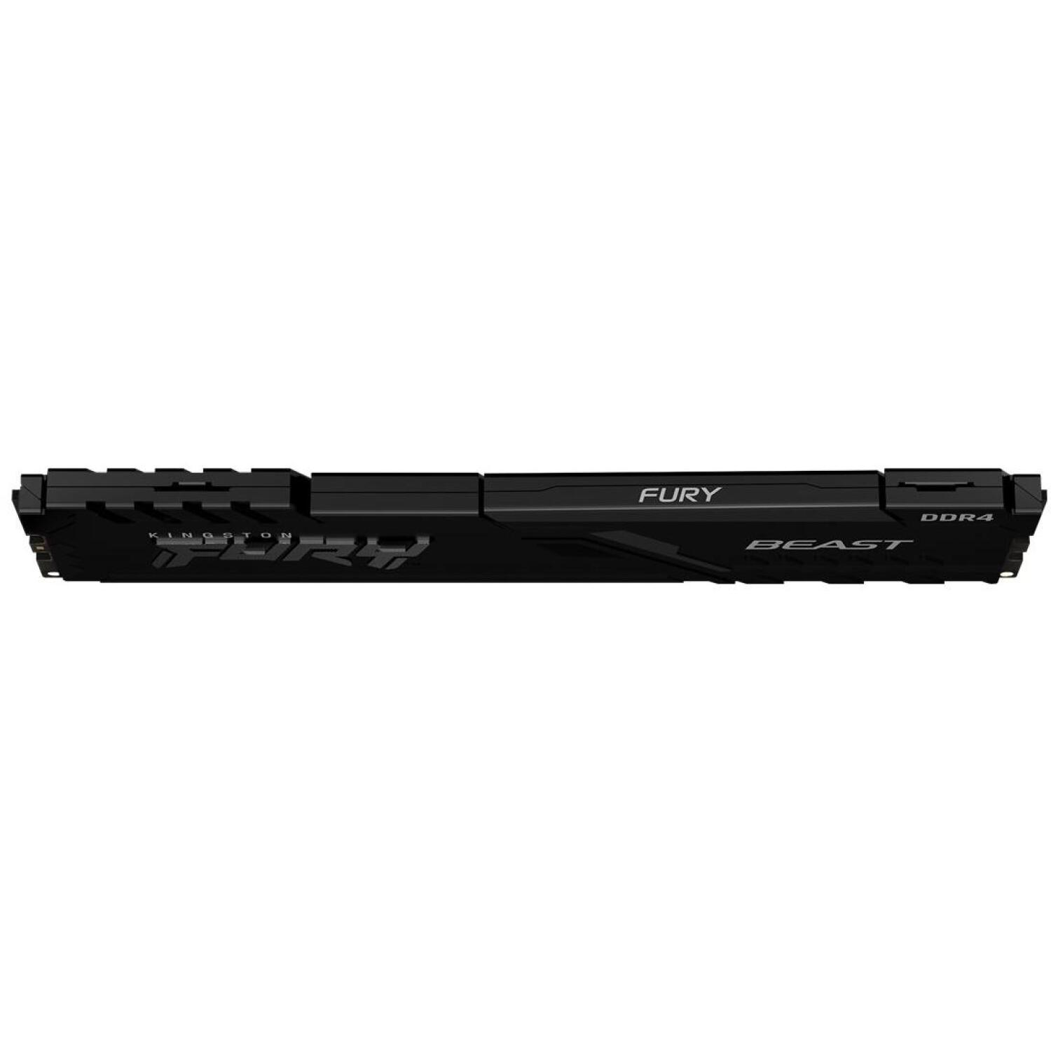 Kingston Fury Beast KF436C18BB/16, 16 ГБ, DDR4, 3600 МГц, 1.35 В, CL18, одноканальный, ODT, SPD, черная PCB (KF436C18BB/16)