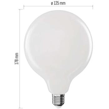 Emos LED лампа G125 ZF2D82, 18 W, 230 V, 2452 lm, теплый белый, 360°, 25 000 часов, E27 (ZF2D82)