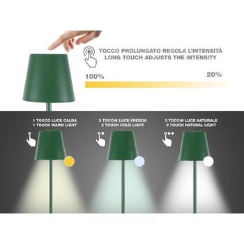 Beper Galda lampa P201UTP115, 5 V, 110 lm, IP44, regulējama baltā gaisma, 1 LED spuldze, USB savienotājs (P201UTP115)